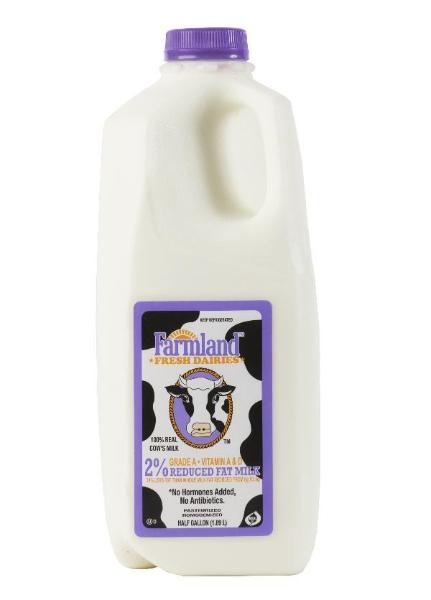 Farmland 2% Milk Half Gallon