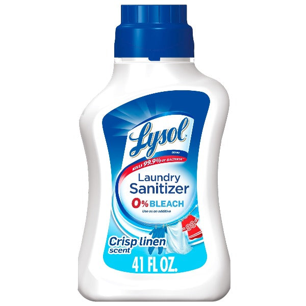 Lysol Laundry Sanitizer Crisp Linen Detergent Booster 41 oz