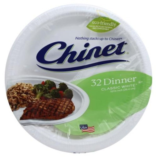 Chinet Dinner Plates 32 ct