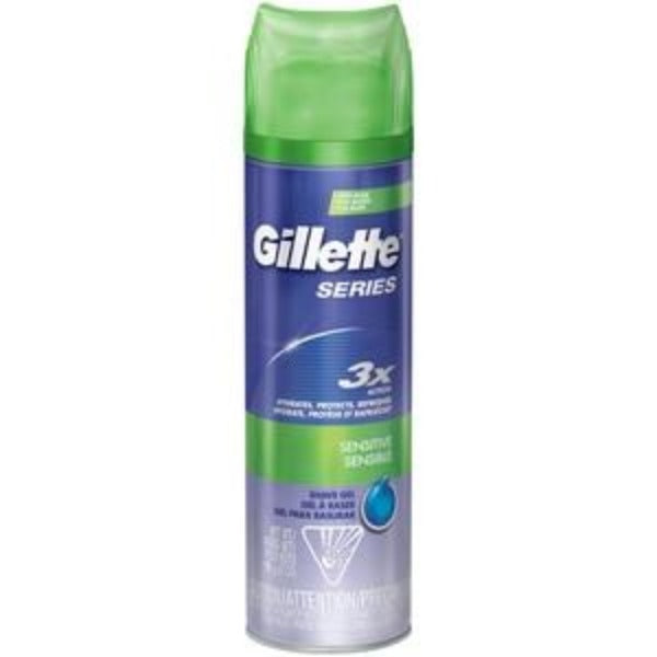 Gillette 3x Action Shave Gel Sensitive 7 oz