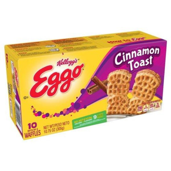 Eggo Minis Waffles Cinnamon Toast 10.75 oz