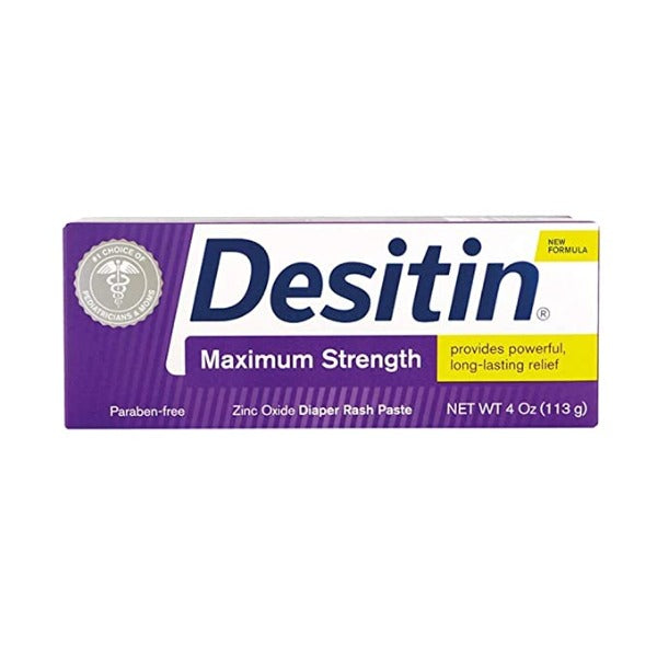 Desitin Maximum Strength Zinc Oxide Diaper Rash Paste 4 oz