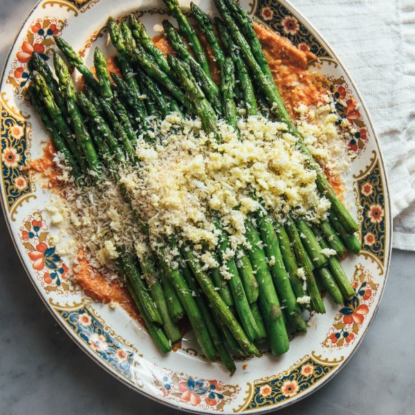 Roasted Asparagus with Romesco - 4 servings