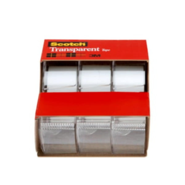 Scotch Transparent Tape  3 ct