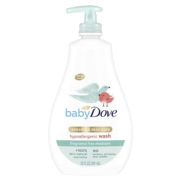 Baby Dove Sensitive Skin Care Hypoallergenic Wash 20 oz