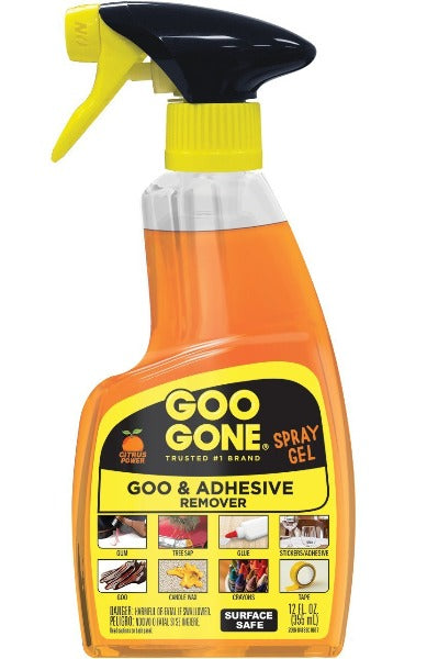 Goo Gone Spray Gel Adhesive Remover  12 oz