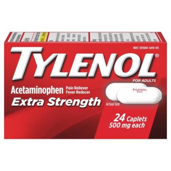 Tylenol Extra Strength 500 mg 24 ct