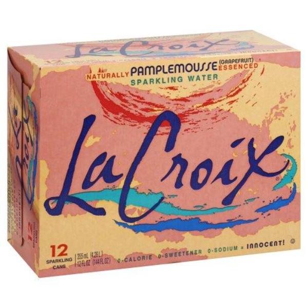 LaCroix Sparkling Water Grapefruit Pamplemousse 12 oz 12 ct