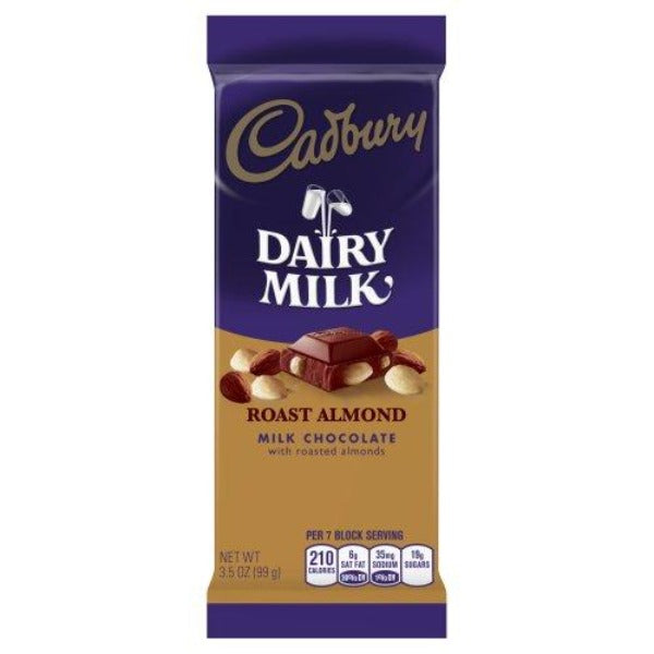 Cadbury Dairy Milk Roast Almond Milk Chocolate Bar  3.5 oz