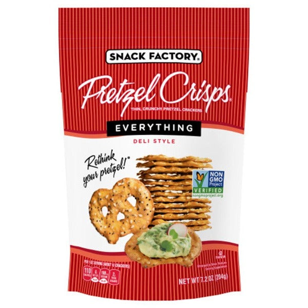 Snack Factory Pretzel Crisps Everything 7.2 oz