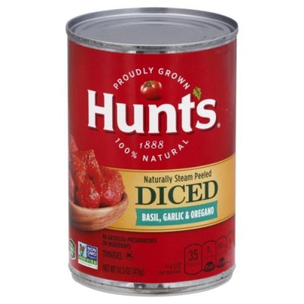 Hunt's Diced Tomatoes Basil, Garlic & Oregano 14.5 oz