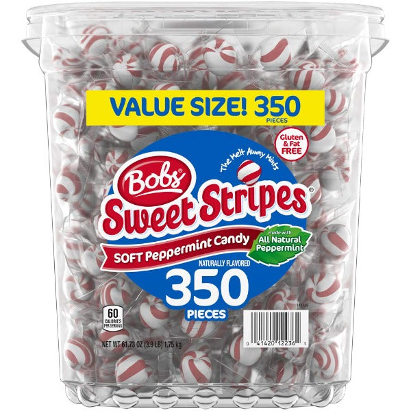 Brach's Sweet Stripes Soft Peppermint Candy 350 ct