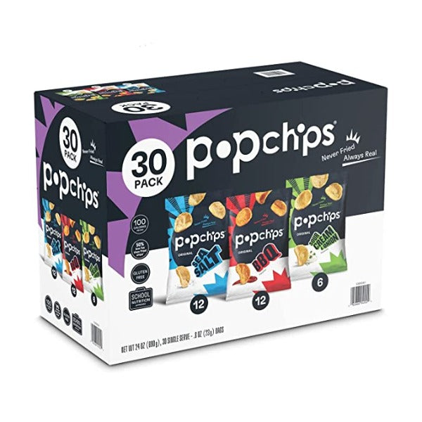 Popchips Variety Box 0.8 oz 30 ct