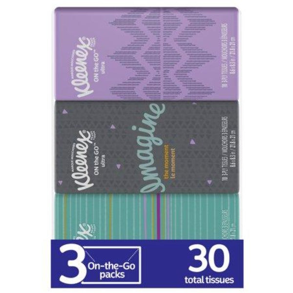 Kleenex On The Go Tissue Packs 3 ct