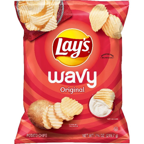 Lay's Wavy Original Potato Chips 7 3/4 oz