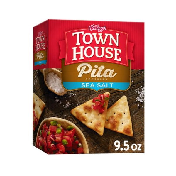 Keebler Town House Pita Crackers Sea Salt 9.5 oz