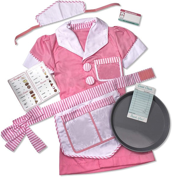 Melissa & Doug Waitress Role Play Costume Set