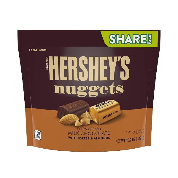 Hershey's Nuggets Milk Chocolate with Toffee & Almonds 10.2 oz