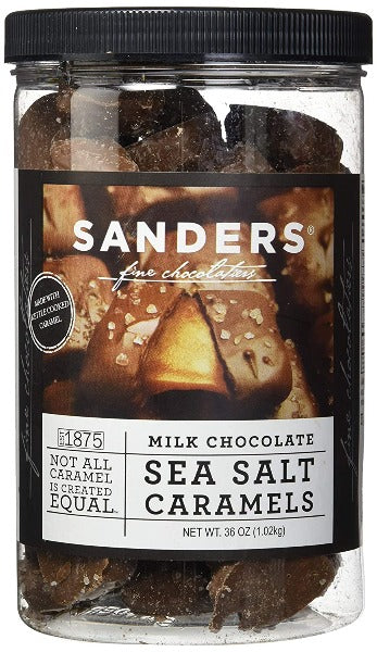 Sanders Milk Chocolate Sea Salt Caramels 36 oz