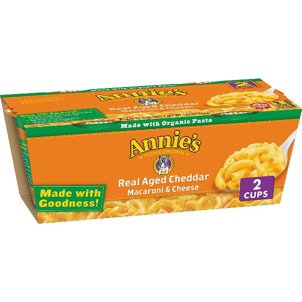 Annie's Real Aged Cheddar Macaroni & Cheese Cup  2 ct