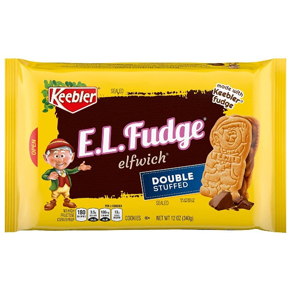 Keebler E.L. Fudge Elfwich Double Stuffed Cookies 12 oz