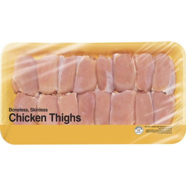 Fresh Boneless Skinless Chicken Thighs Family Pack