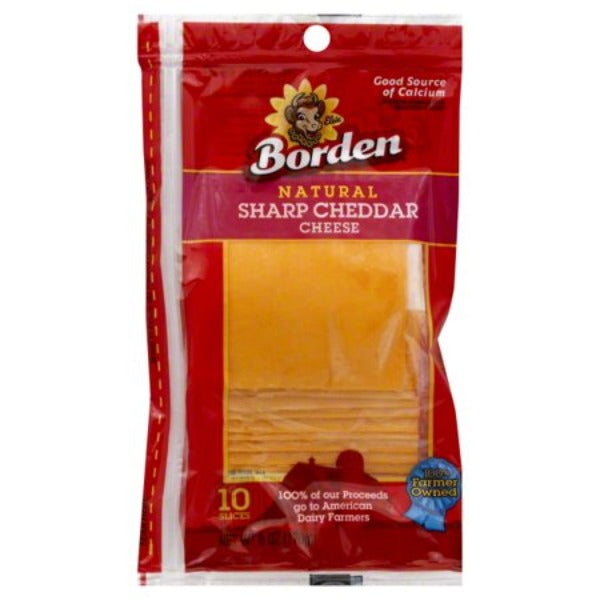 Borden Sharp Cheddar Slices  6 oz