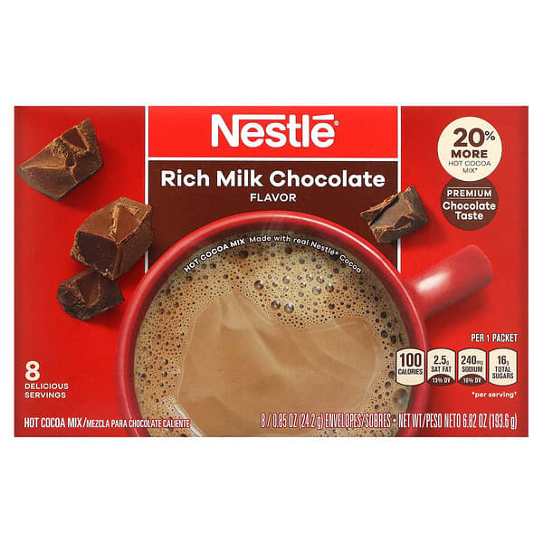 Nestle Hot Cocoa Mix Classic Rich Milk Chocolate 8 pk