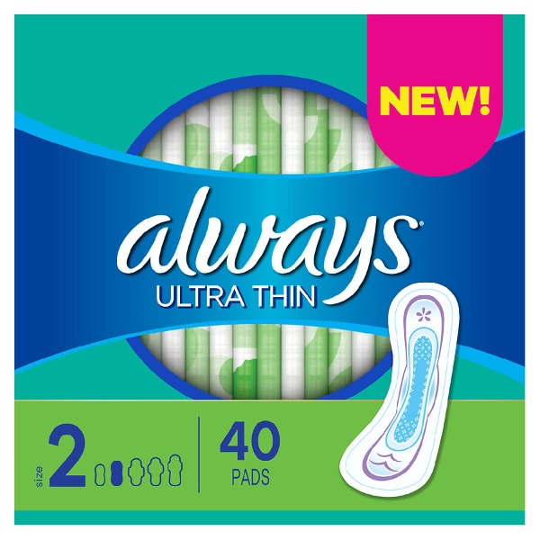 Always Ultra Thin Pads Size 2 Long Super 40 ct