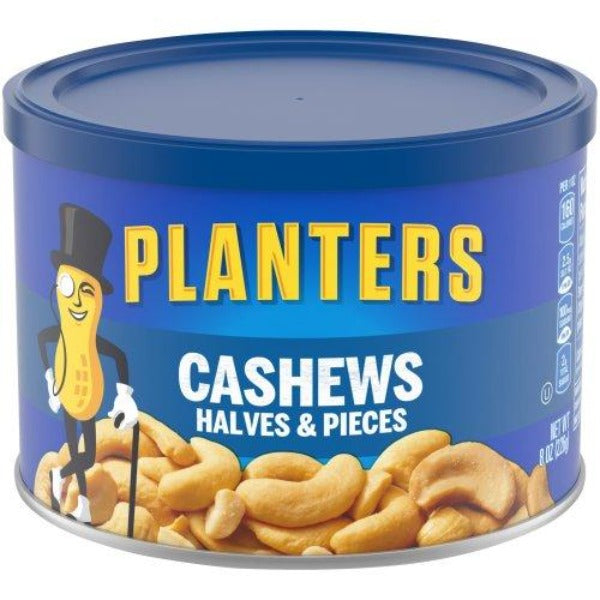 Planters Cashew Halves & Pieces Salted 8 oz