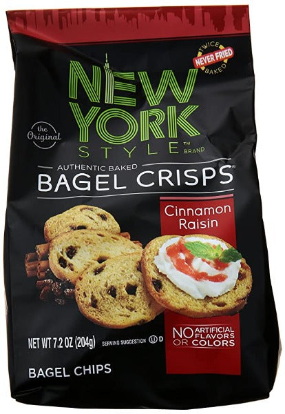 New York Style Cinnamon Raisin Bagel Crisps 7.2 oz