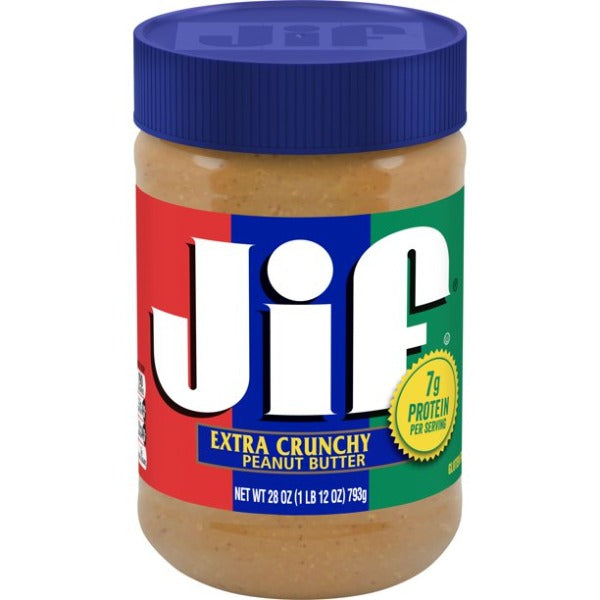 Jif Extra Crunchy Peanut Butter  28 oz