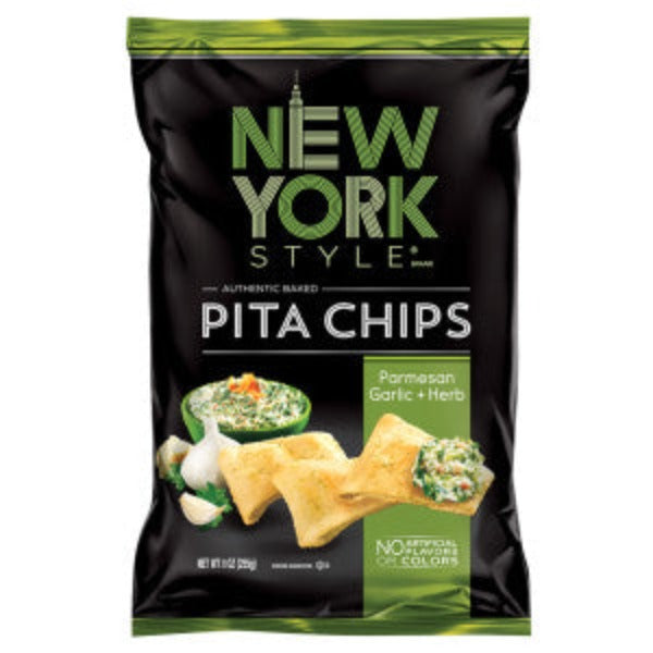 New York Style Pita Chips Parmesan Garlic & Herb 8 oz