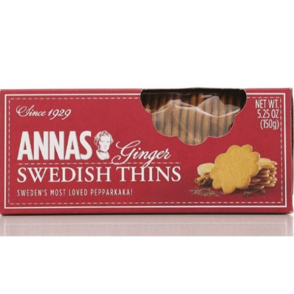 Annas Swedish Thins Ginger Cookies 5.25 oz