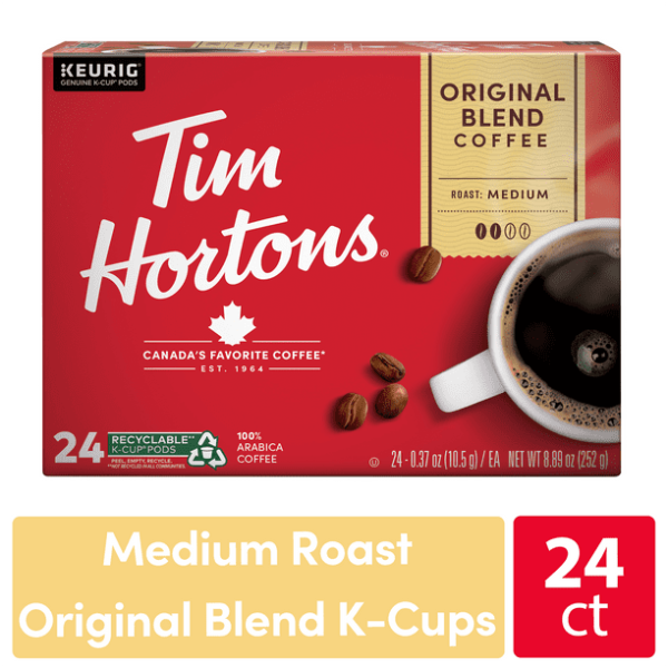 Tim Horton's Original Blend Medium Roast Pods  24 ct