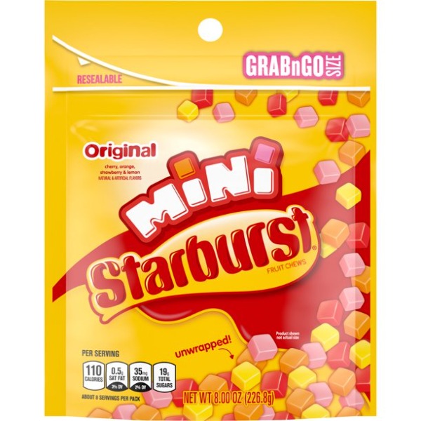 Starbursts Minis Grab & Go Package  8 oz