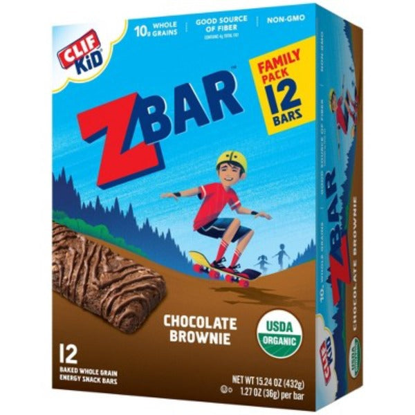 Clif ZBar Chocolate Brownie 12 ct