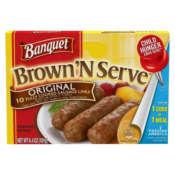 Brown N Serve Original Fully Cooked Sausage Links 10 ct