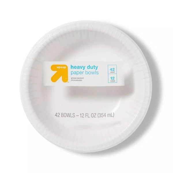 Up & Up Heavy Duty Paper Bowls 12 oz 42 ct