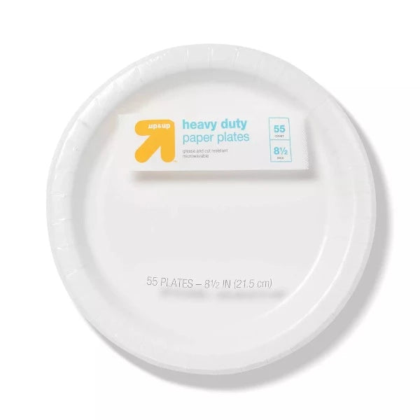 Up & Up 7" Heavy Duty Paper Plates  58 ct