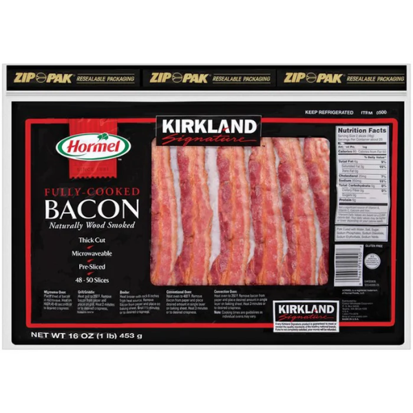 Kirkland Bacon Fully Cooked 16 oz