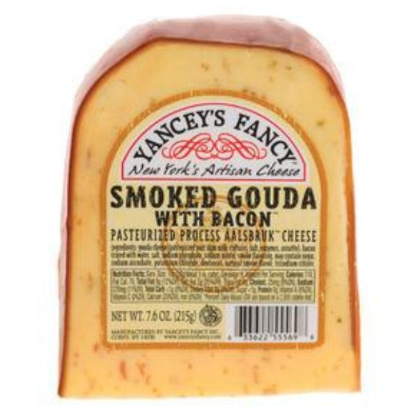 Yancey's Fancy Smoked Gouda with Bacon Cheese 7.6 oz