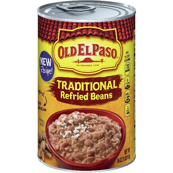 Old El Paso Traditional Refried Beans 16 oz