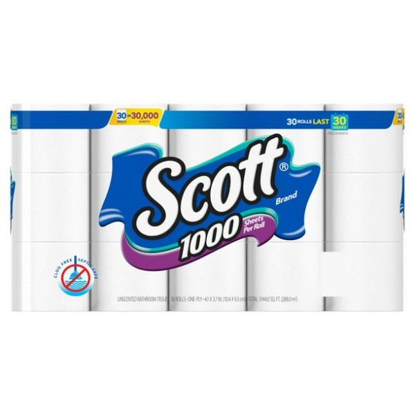 Scott Toilet Paper Rolls  30 ct