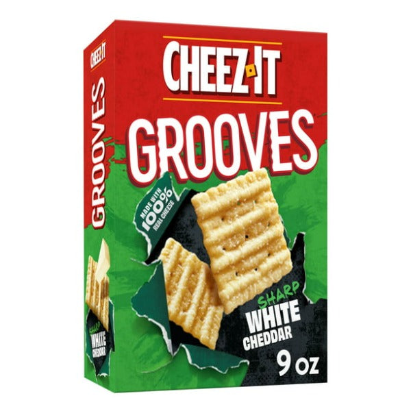 Cheez It Grooves Sharp White Cheddar  9 oz