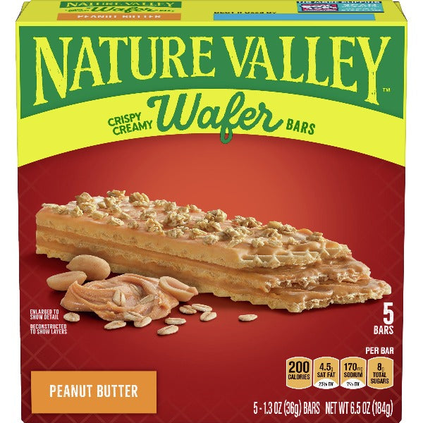 Nature Valley Crispy Creamy Wafer Bars Peanut Butter 5 ct