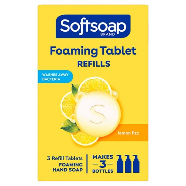 Softsoap Refill Tablets Lemon Fizz 3 ct