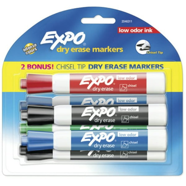 Expo Dry Erase Markers Chisel Tip 6 ct