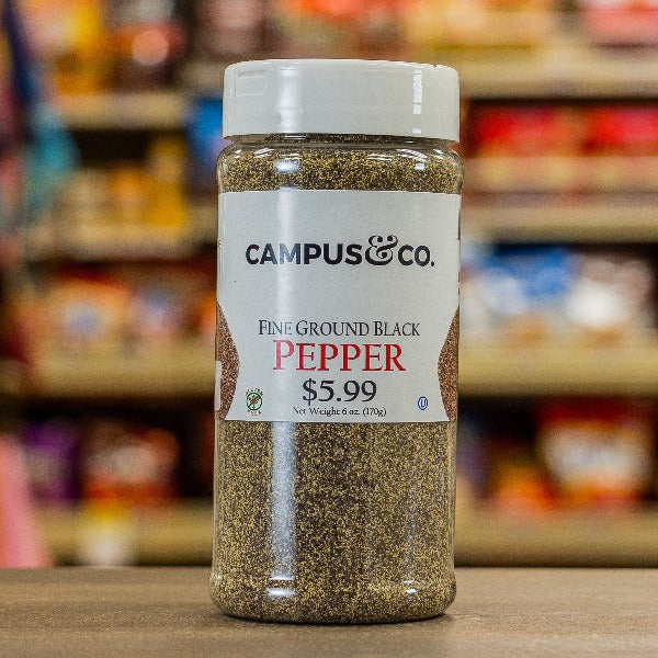 Campus&Co. Fine Ground Black Pepper 6 oz