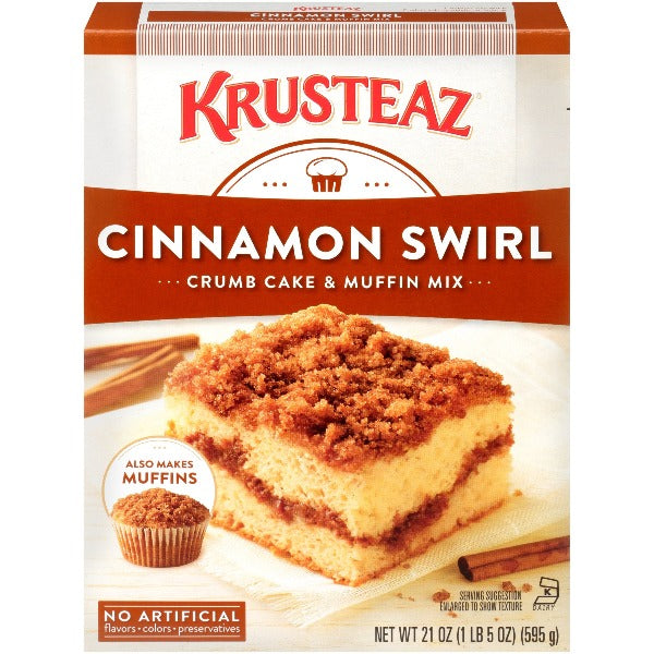 Krusteaz Cinnamon Swirl Muffin Mix 21 oz